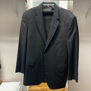 Jos A Bank Signature Platinum Striped Suit Jacket and Pants! (Can be separated)